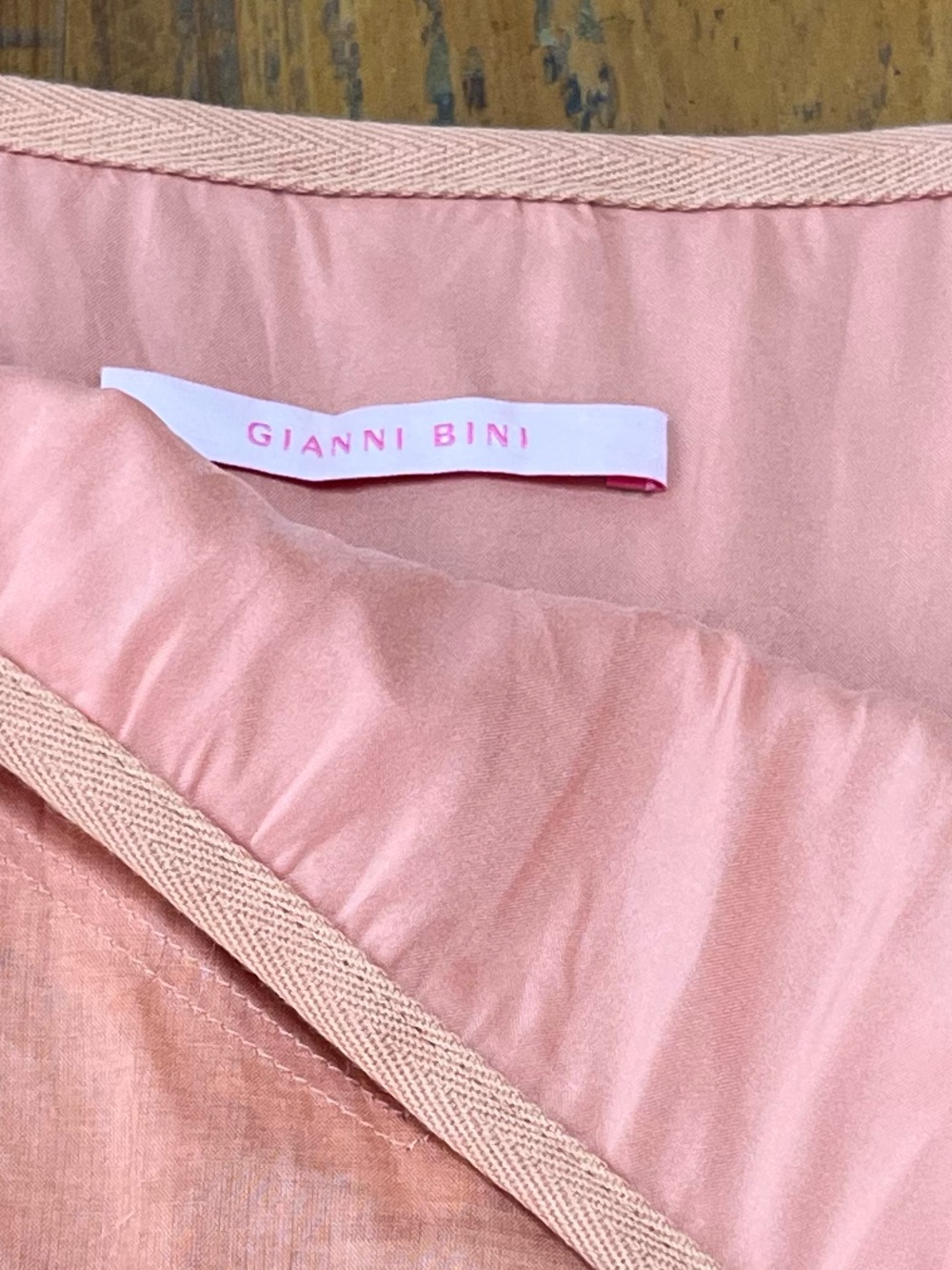 Gianni Bini Peachy Pink Color Boho Tiered A-Line Skirt Size 2 - Picture 12 of 15